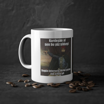Humorous Historical Mug with Ottoman Memes